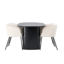 Spisebordssæt Isolde med stole Berit