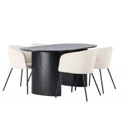 Spisebordssæt Isolde med stole Berit