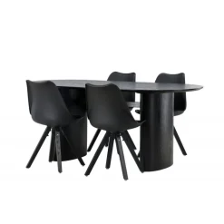 Spisebordssæt Isolde med stole Zeno