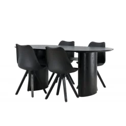 Spisebordssæt Isolde med stole Zeno