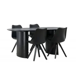 Spisebordssæt Isolde med stole Zeno