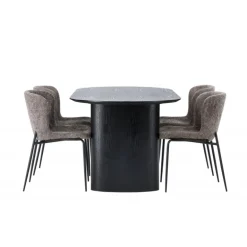 Spisebordssæt Isolde med stole Modesto