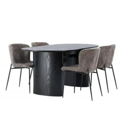 Spisebordssæt Isolde med stole Modesto