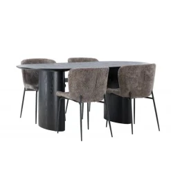 Spisebordssæt Isolde med stole Modesto