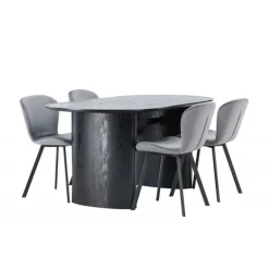 Spisebordssæt Isolde med stole Lilja