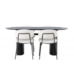 Spisebordssæt Isolde med stole Chico
