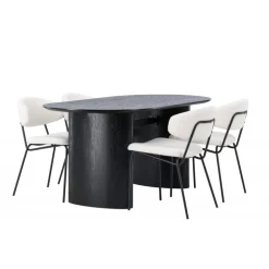 Spisebordssæt Isolde med stole Chico