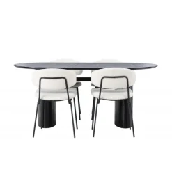 Spisebordssæt Isolde med stole Chico