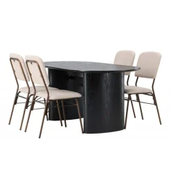 Spisebordssæt Isolde med stole Seda