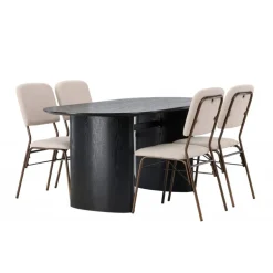 Spisebordssæt Isolde med stole Seda