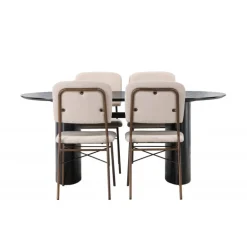 Spisebordssæt Isolde med stole Seda