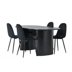 Spisebordssæt Isolde med stole Polar