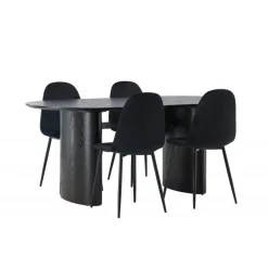Spisebordssæt Isolde med stole Polar