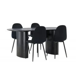 Spisebordssæt Isolde med stole Polar