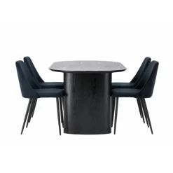 Spisebordssæt Isolde med stole Night