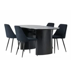 Spisebordssæt Isolde med stole Night