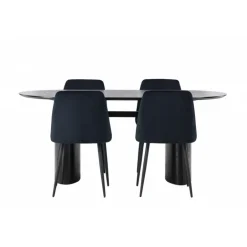 Spisebordssæt Isolde med stole Night