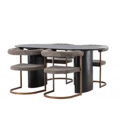 Spisebordssæt Isolde med stole Morning