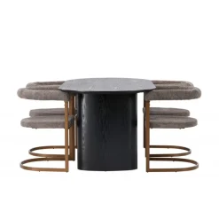 Spisebordssæt Isolde med stole Morning