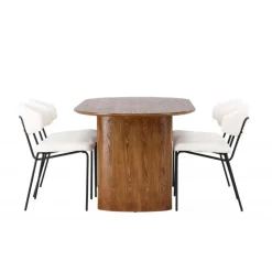 Spisebordssæt Isolde med stole Chico