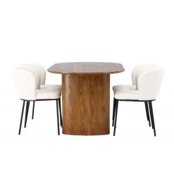 Spisebordssæt Isolde med stolene Edina