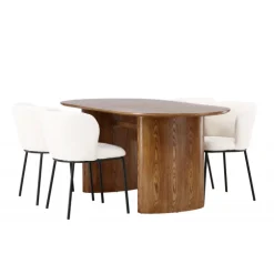 Spisebordssæt Isolde med stolene Edina