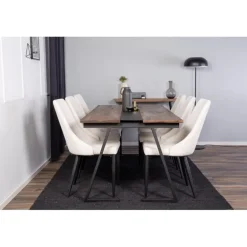 Spisebordssæt Jakarta med Spisebordsstole Leone