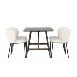 Spisebordssæt Kaseindon med Spisebordsstolene Edina