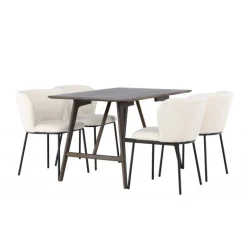 Spisebordssæt Kaseindon med Spisebordsstolene Edina