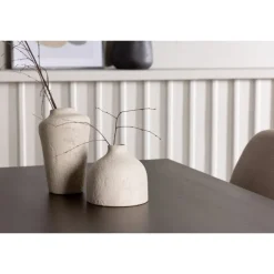 Spisebordssæt Kaseindon med Spisebordsstolene Polar - Beige og Mørkebrun