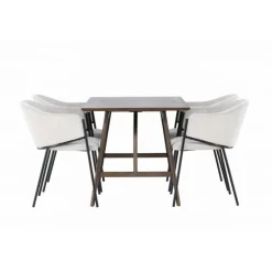 Spisebordssæt Kaseindon med Spisebordsstole Evelina