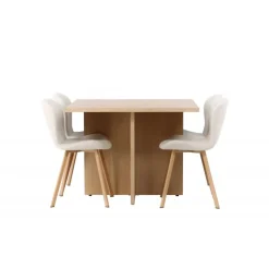 Spisebordssæt Leo med Spisebordsstole Lilja