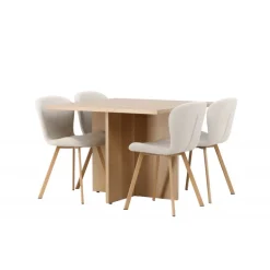 Spisebordssæt Leo med Spisebordsstole Lilja