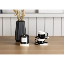 Spisebordssæt Leo med Spisebordsstolene Polar - Sort og Natur