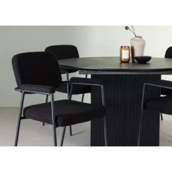 Spisebordssæt Matilda med stole Yesterday - Sort