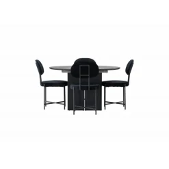 Spisebordssæt Matilda med stole Stella - Sort