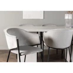 Spisebordssæt Olga med Evelina Spisebordsstole