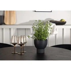 Spisebordssæt Olivia med stole Selma - Sort