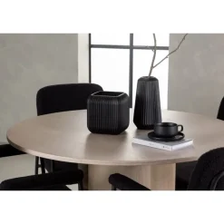 Spisebordssæt Olivia med stole Yesterday - Sort og Hvid