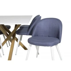 Spisebordssæt Piazza med Spisebordsstole i Velour