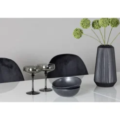 Spisebordssæt Pluto med Spisebordsstole Polar - Sort og Hvid