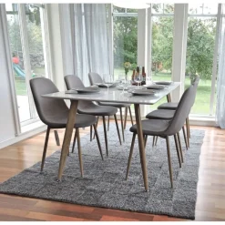 Spisebordssæt Polar med Spisebordsstole Polar