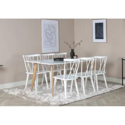 Spisebordssæt Polar med Spisebordsstole Mariette