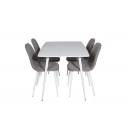 Spisebordssæt Polar med Spisebordsstole Polar
