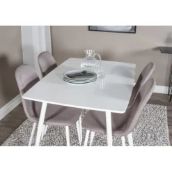 Spisebordssæt Polar med Spisebordsstole Polar