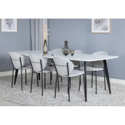 Spisebordssæt Polar med Spisebordsstole Vault