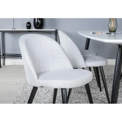 Spisebordssæt Polar med Velvet Spisebordsstole