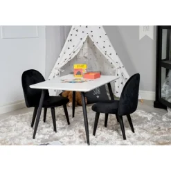 Spisebordssæt Polar spisebord 60 x 80 med 2 x Spisebordsstole i Velour