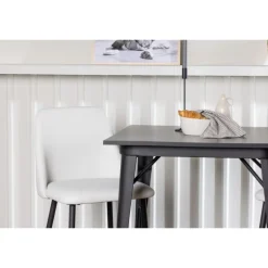 Spisebordssæt Tempe med Night Spisebordsstole - Sort og Hvid