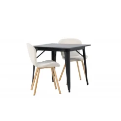 Spisebordssæt Tempe med Spisebordsstole Lilja